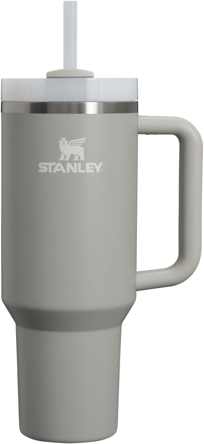 STANLEY Quencher H2.0 Tumbler with Handle and Straw 30 oz | Flowstate 3-Position Lid | Cup Holder Compatible for Travel | Insulated Stainless Steel Cup | BPA-Free | Nectarine