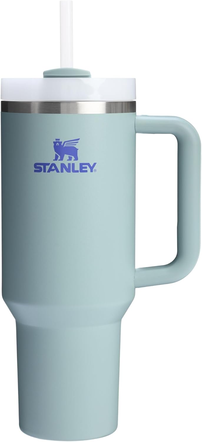 STANLEY Quencher H2.0 Tumbler with Handle and Straw 30 oz | Flowstate 3-Position Lid | Cup Holder Compatible for Travel | Insulated Stainless Steel Cup | BPA-Free | Nectarine
