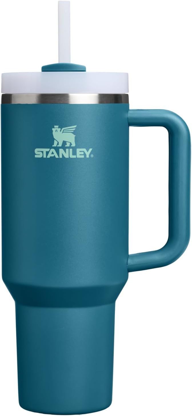 STANLEY Quencher H2.0 Tumbler with Handle and Straw 30 oz | Flowstate 3-Position Lid | Cup Holder Compatible for Travel | Insulated Stainless Steel Cup | BPA-Free | Nectarine