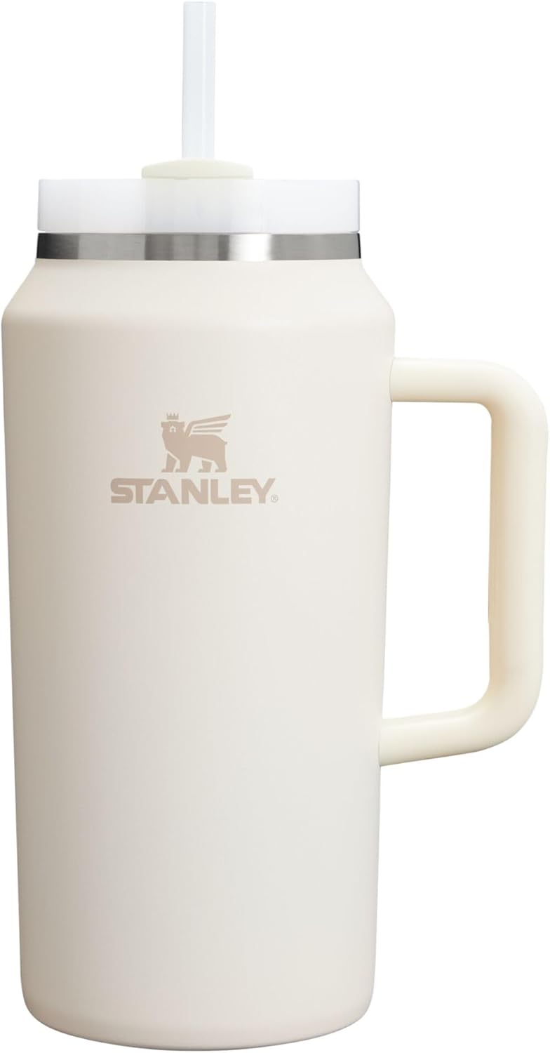 STANLEY Quencher H2.0 Tumbler with Handle and Straw 30 oz | Flowstate 3-Position Lid | Cup Holder Compatible for Travel | Insulated Stainless Steel Cup | BPA-Free | Nectarine