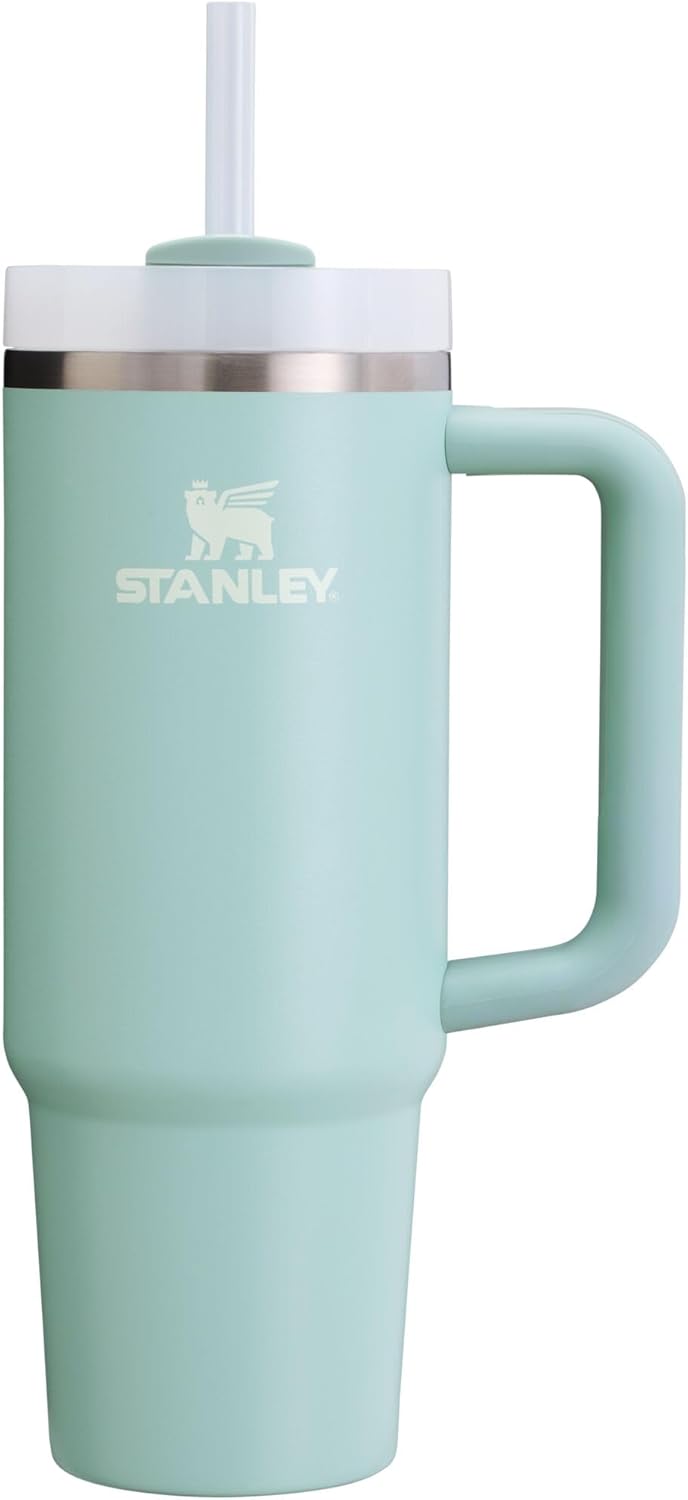 STANLEY Quencher H2.0 Tumbler with Handle and Straw 30 oz | Flowstate 3-Position Lid | Cup Holder Compatible for Travel | Insulated Stainless Steel Cup | BPA-Free | Nectarine