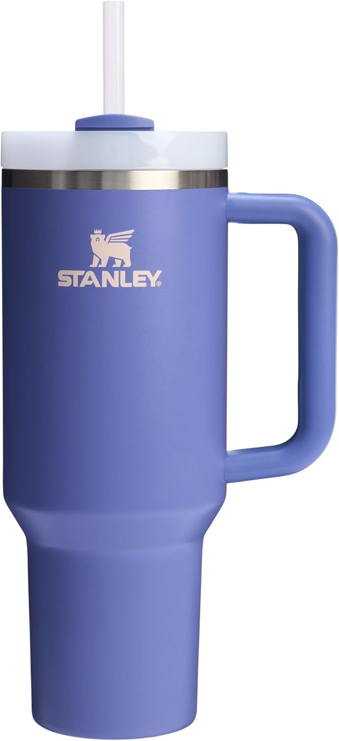STANLEY Quencher H2.0 Tumbler with Handle and Straw 30 oz | Flowstate 3-Position Lid | Cup Holder Compatible for Travel | Insulated Stainless Steel Cup | BPA-Free | Nectarine