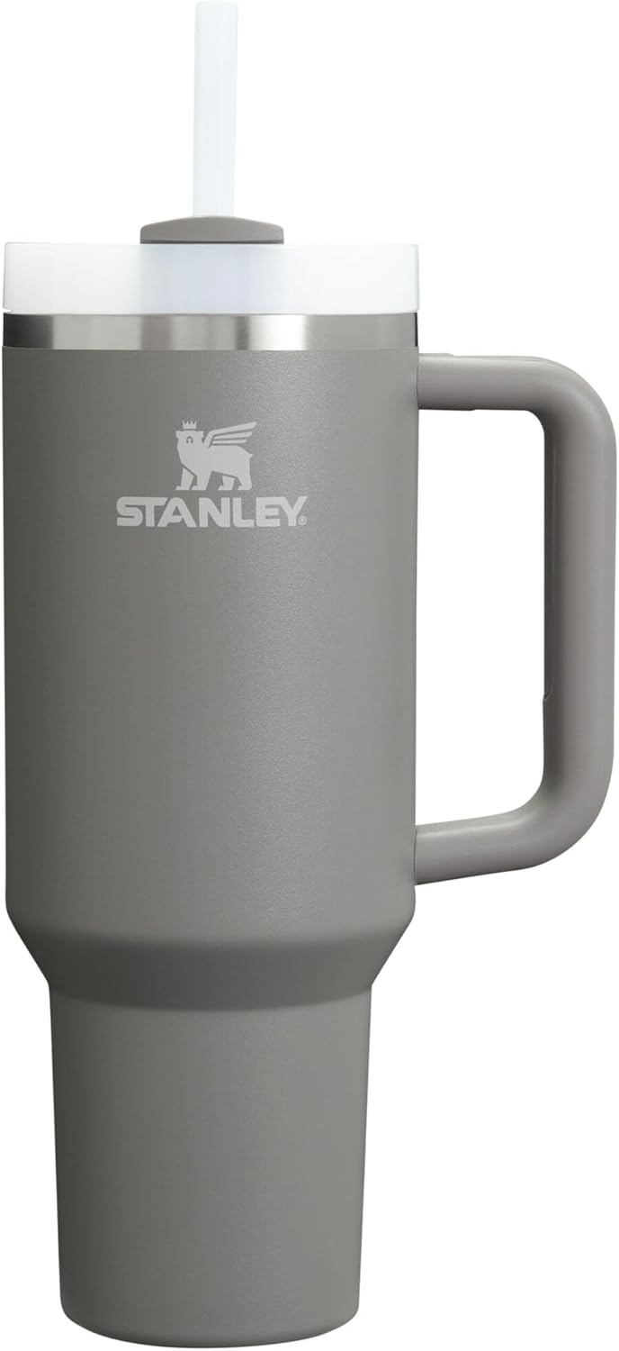 STANLEY Quencher H2.0 Tumbler with Handle and Straw 30 oz | Flowstate 3-Position Lid | Cup Holder Compatible for Travel | Insulated Stainless Steel Cup | BPA-Free | Nectarine