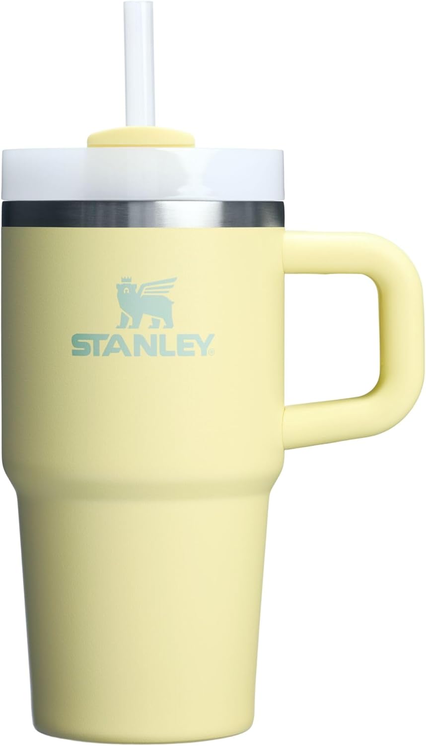 STANLEY Quencher H2.0 Tumbler with Handle and Straw 30 oz | Flowstate 3-Position Lid | Cup Holder Compatible for Travel | Insulated Stainless Steel Cup | BPA-Free | Nectarine