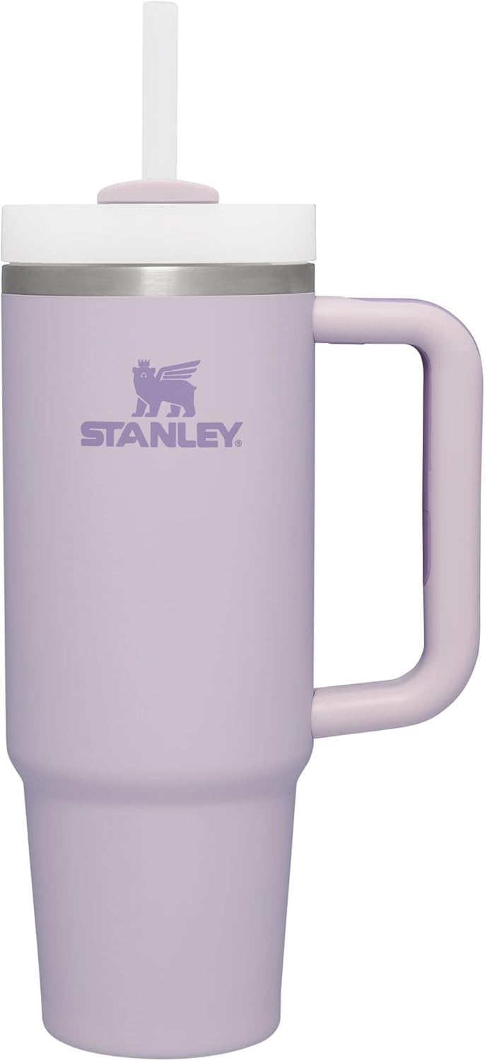 STANLEY Quencher H2.0 Tumbler with Handle and Straw 30 oz | Flowstate 3-Position Lid | Cup Holder Compatible for Travel | Insulated Stainless Steel Cup | BPA-Free | Nectarine