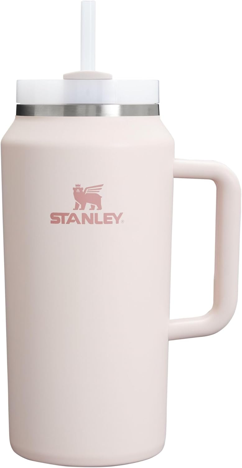 STANLEY Quencher H2.0 Tumbler with Handle and Straw 30 oz | Flowstate 3-Position Lid | Cup Holder Compatible for Travel | Insulated Stainless Steel Cup | BPA-Free | Nectarine