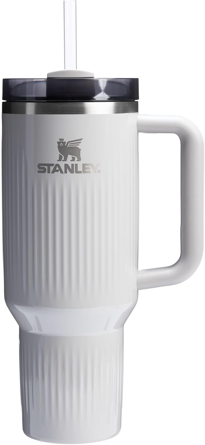 STANLEY Quencher H2.0 Tumbler with Handle and Straw 30 oz | Flowstate 3-Position Lid | Cup Holder Compatible for Travel | Insulated Stainless Steel Cup | BPA-Free | Nectarine