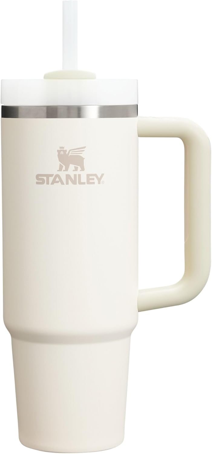 STANLEY Quencher H2.0 Tumbler with Handle and Straw 30 oz | Flowstate 3-Position Lid | Cup Holder Compatible for Travel | Insulated Stainless Steel Cup | BPA-Free | Nectarine