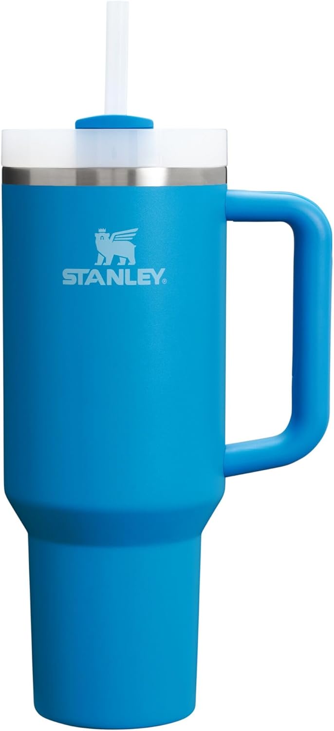 STANLEY Quencher H2.0 Tumbler with Handle and Straw 30 oz | Flowstate 3-Position Lid | Cup Holder Compatible for Travel | Insulated Stainless Steel Cup | BPA-Free | Nectarine