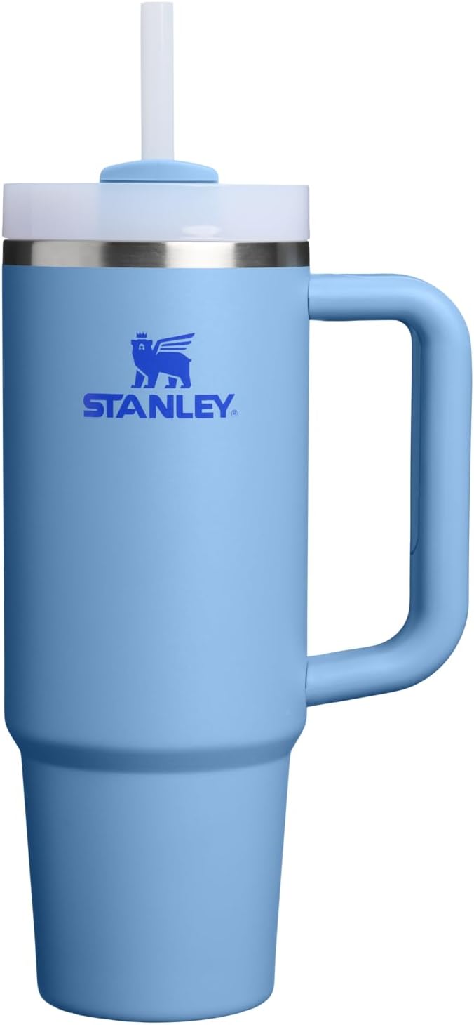 STANLEY Quencher H2.0 Tumbler with Handle and Straw 30 oz | Flowstate 3-Position Lid | Cup Holder Compatible for Travel | Insulated Stainless Steel Cup | BPA-Free | Nectarine