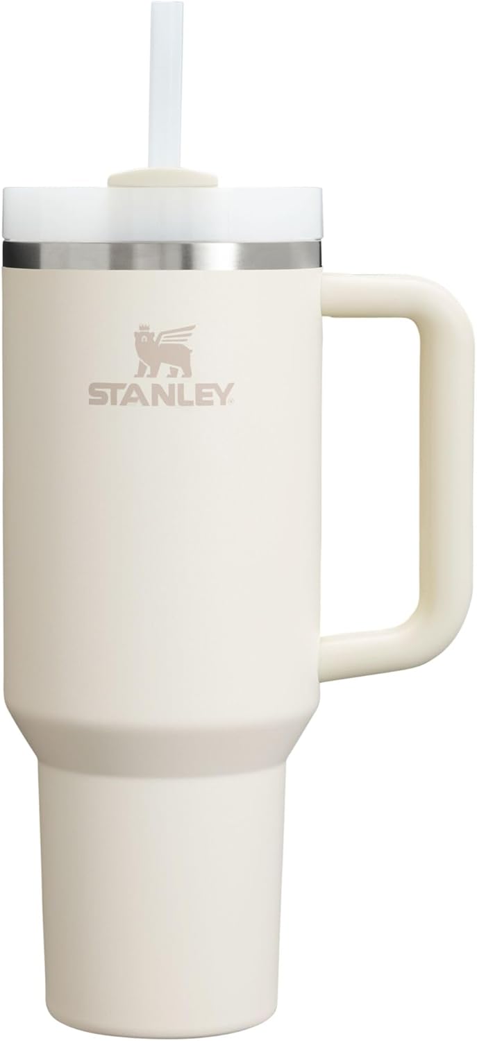 STANLEY Quencher H2.0 Tumbler with Handle and Straw 30 oz | Flowstate 3-Position Lid | Cup Holder Compatible for Travel | Insulated Stainless Steel Cup | BPA-Free | Nectarine