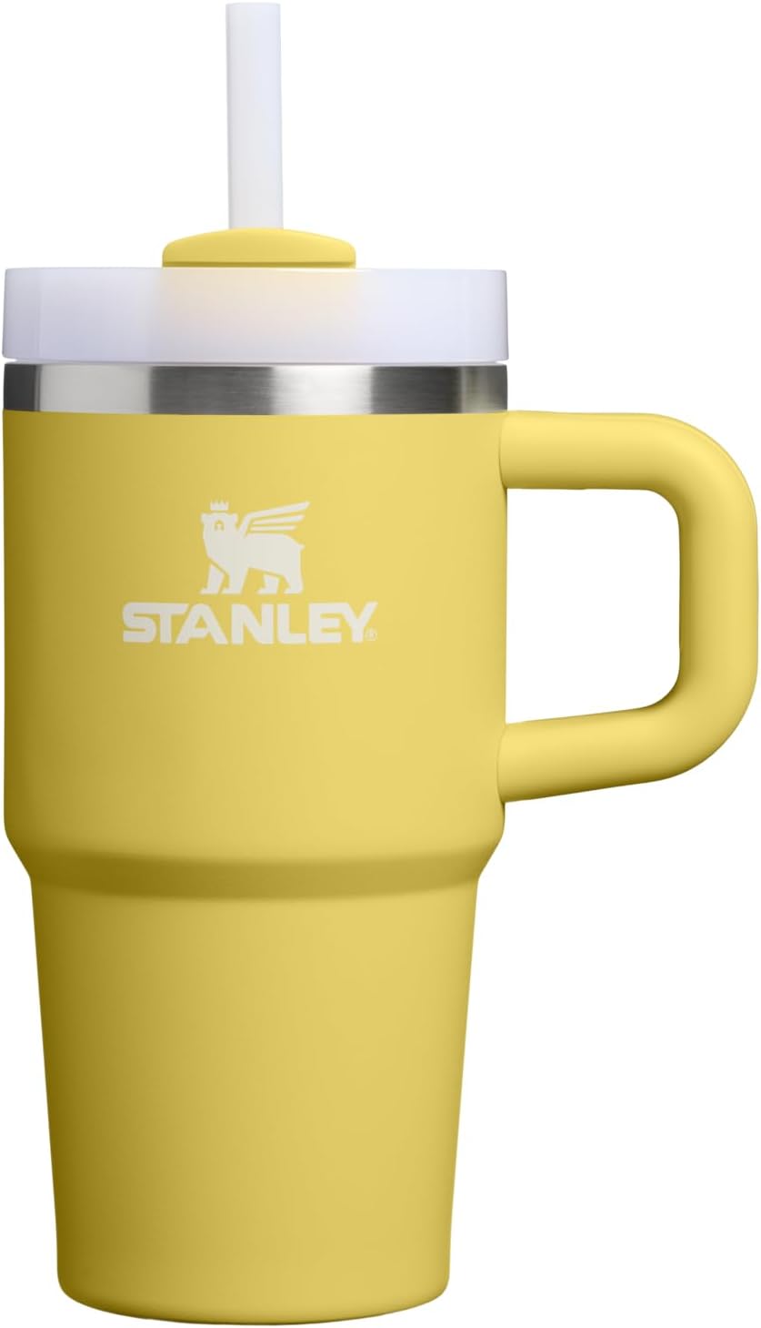 STANLEY Quencher H2.0 Tumbler with Handle and Straw 30 oz | Flowstate 3-Position Lid | Cup Holder Compatible for Travel | Insulated Stainless Steel Cup | BPA-Free | Nectarine