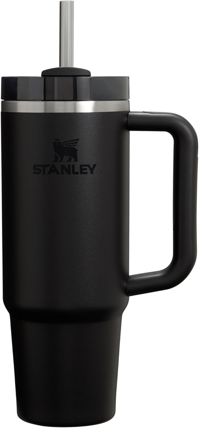 STANLEY Quencher H2.0 Tumbler with Handle and Straw 30 oz | Flowstate 3-Position Lid | Cup Holder Compatible for Travel | Insulated Stainless Steel Cup | BPA-Free | Nectarine