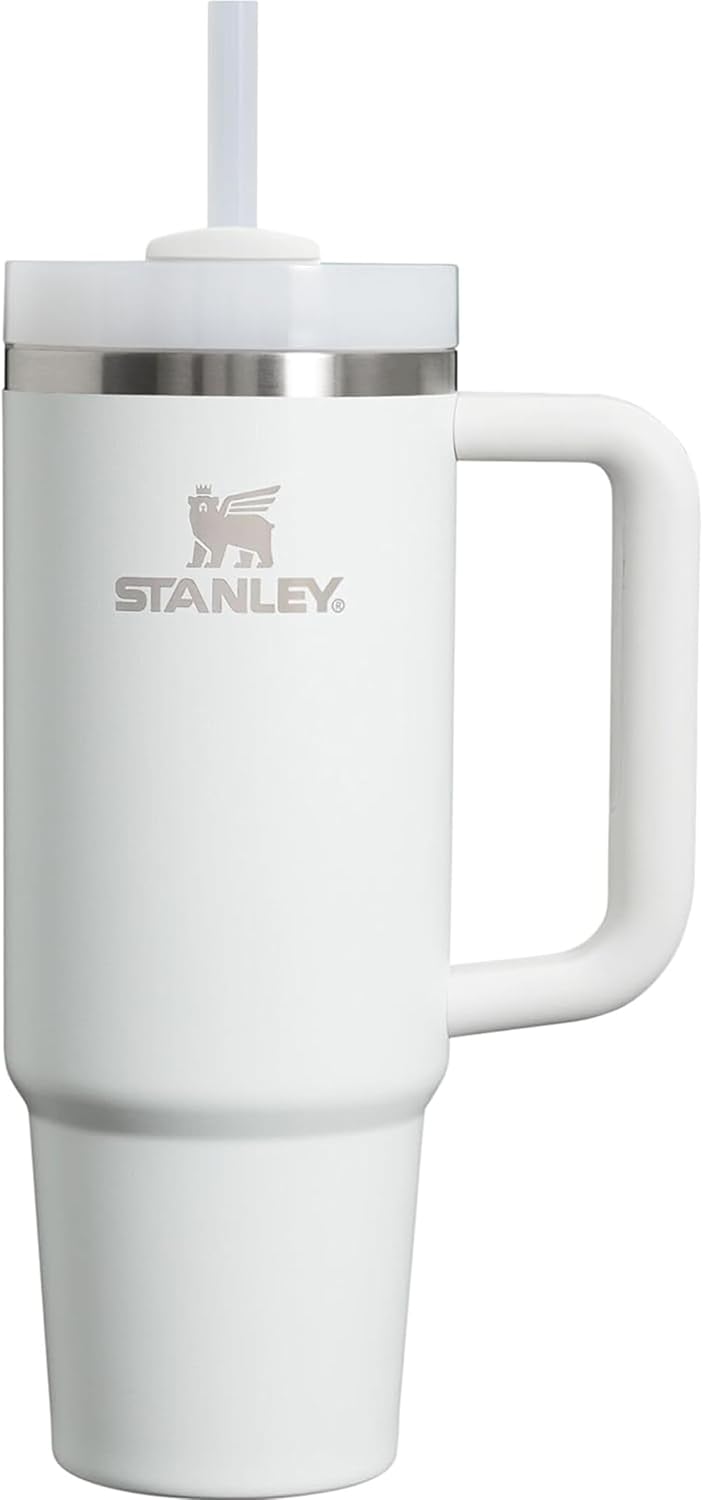 STANLEY Quencher H2.0 Tumbler with Handle and Straw 30 oz | Flowstate 3-Position Lid | Cup Holder Compatible for Travel | Insulated Stainless Steel Cup | BPA-Free | Nectarine