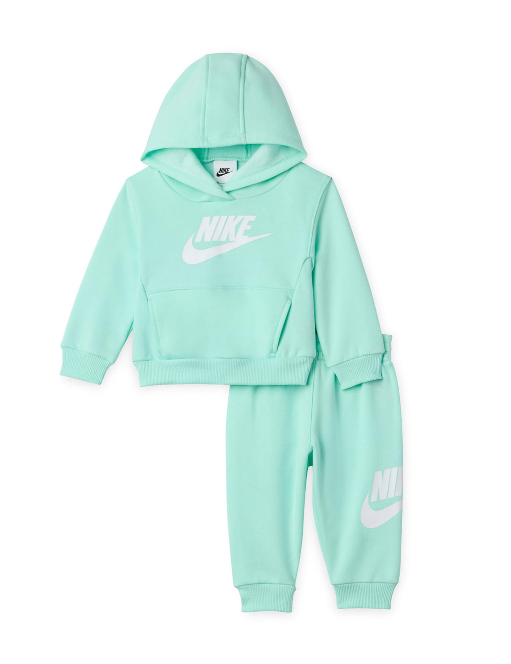 Nike Baby Sportswear Club Fleece Pullover Hoodie and Joggers 2-Piece Outfit Set (Large Swoosh Logo)