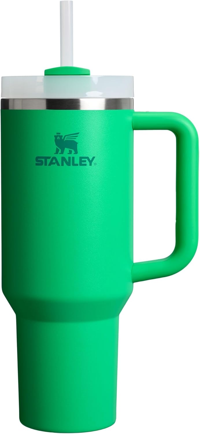 STANLEY Quencher H2.0 Tumbler with Handle and Straw 30 oz | Flowstate 3-Position Lid | Cup Holder Compatible for Travel | Insulated Stainless Steel Cup | BPA-Free | Nectarine