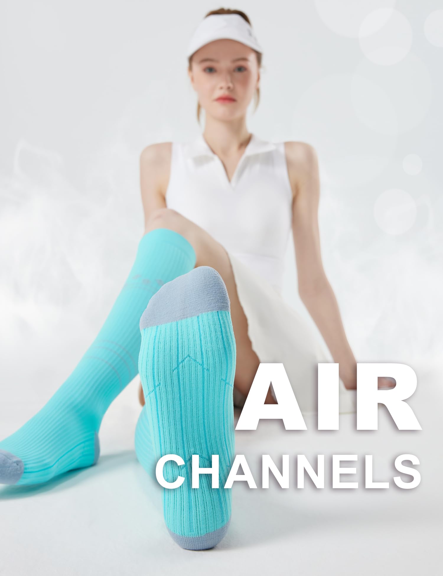 FITRELL 3 Pairs Compression Socks for Women and Men 20-30mmHg-Circulation Support Socks