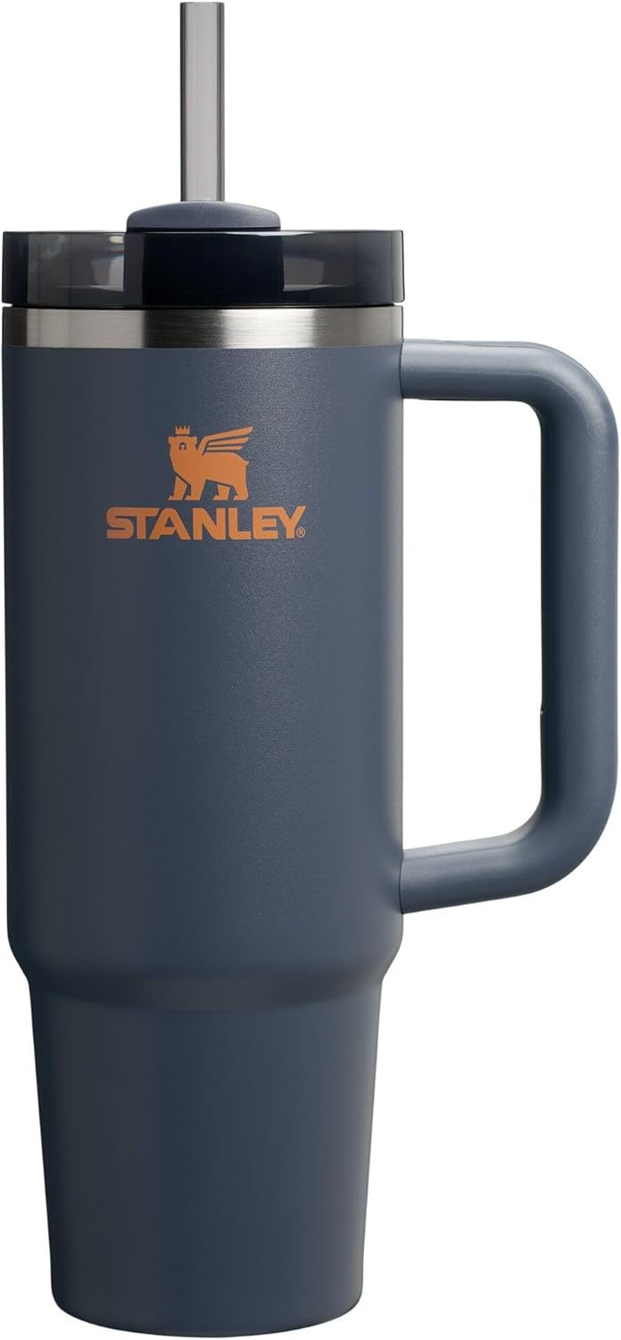 STANLEY Quencher H2.0 Tumbler with Handle and Straw 30 oz | Flowstate 3-Position Lid | Cup Holder Compatible for Travel | Insulated Stainless Steel Cup | BPA-Free | Nectarine