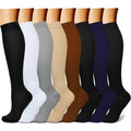 CHARMKING Compression Socks for Women & Men Circulation (8 Pairs) 15-20 mmHg is Best Support for Athletic Running,Cycling