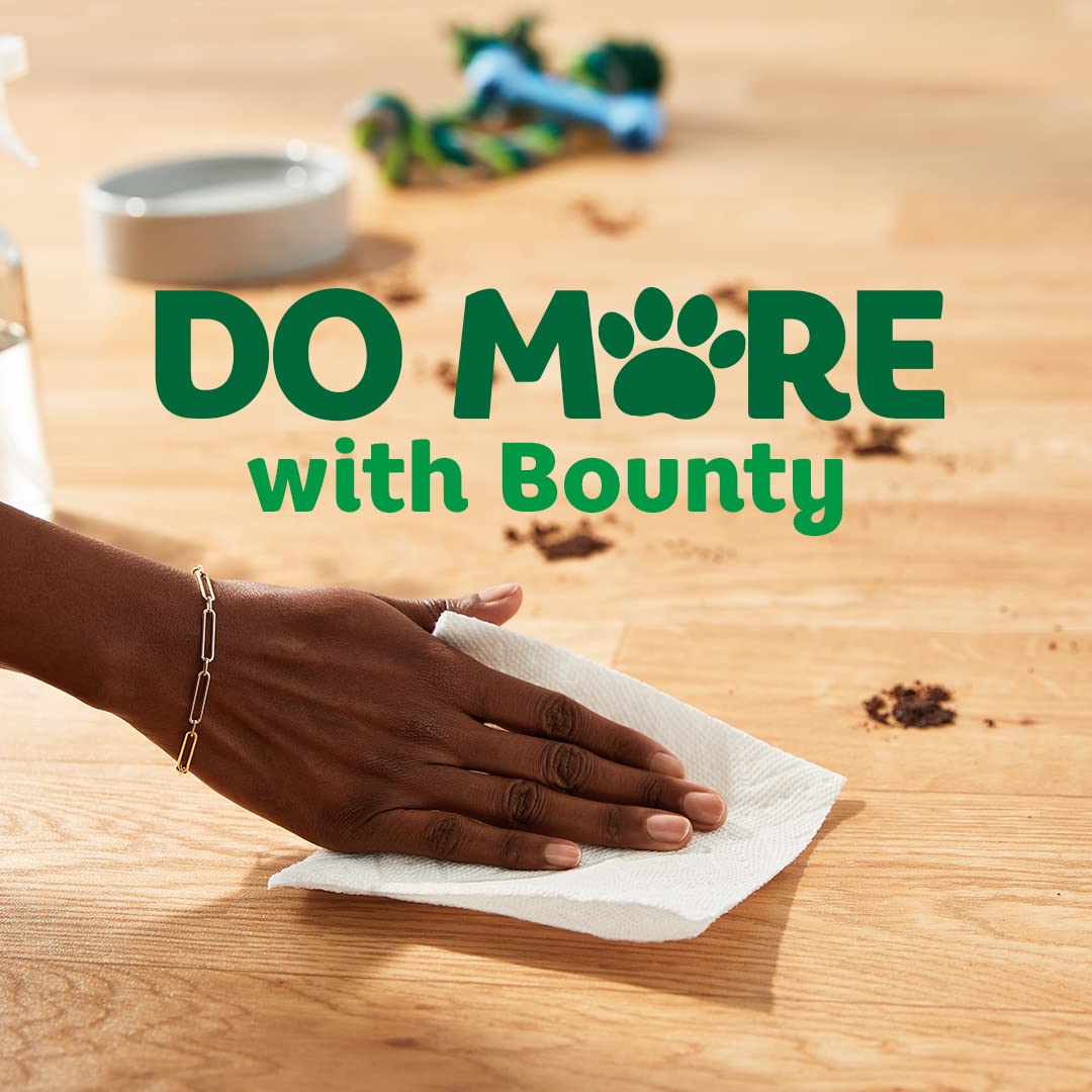 Bounty Quick Size Paper Towels, White, 8 Family Rolls