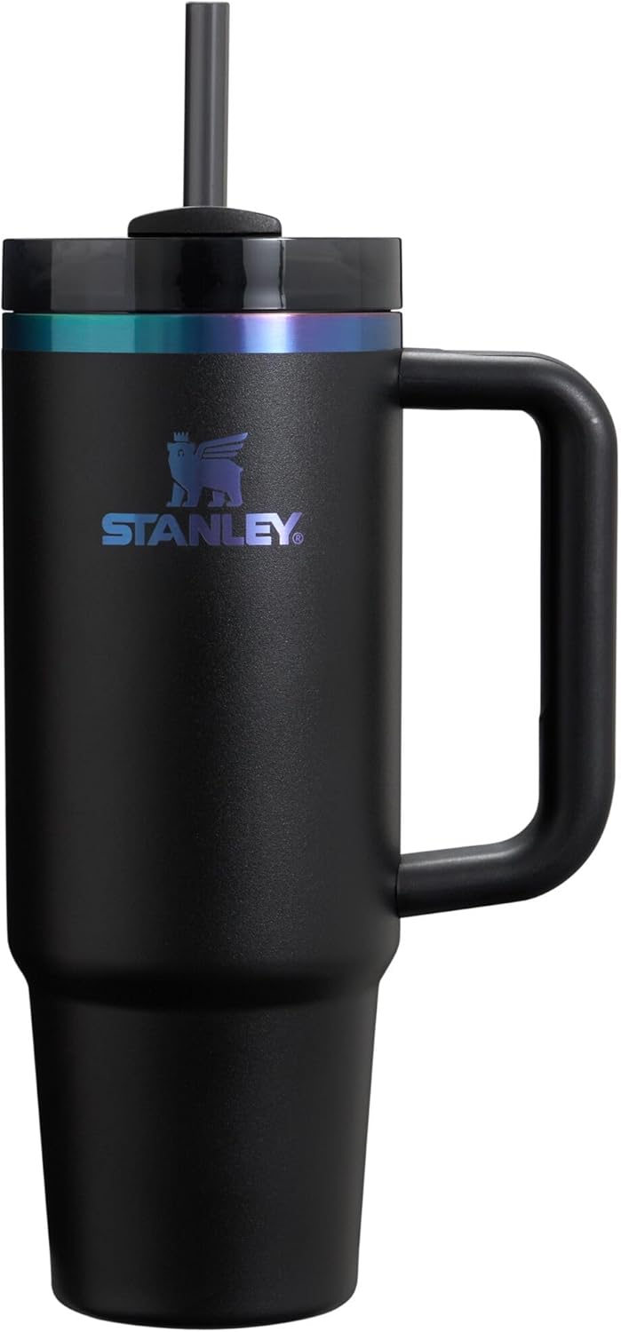 STANLEY Quencher H2.0 Tumbler with Handle and Straw 30 oz | Flowstate 3-Position Lid | Cup Holder Compatible for Travel | Insulated Stainless Steel Cup | BPA-Free | Nectarine