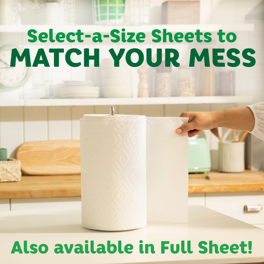 Bounty Quick Size Paper Towels, White, 8 Family Rolls