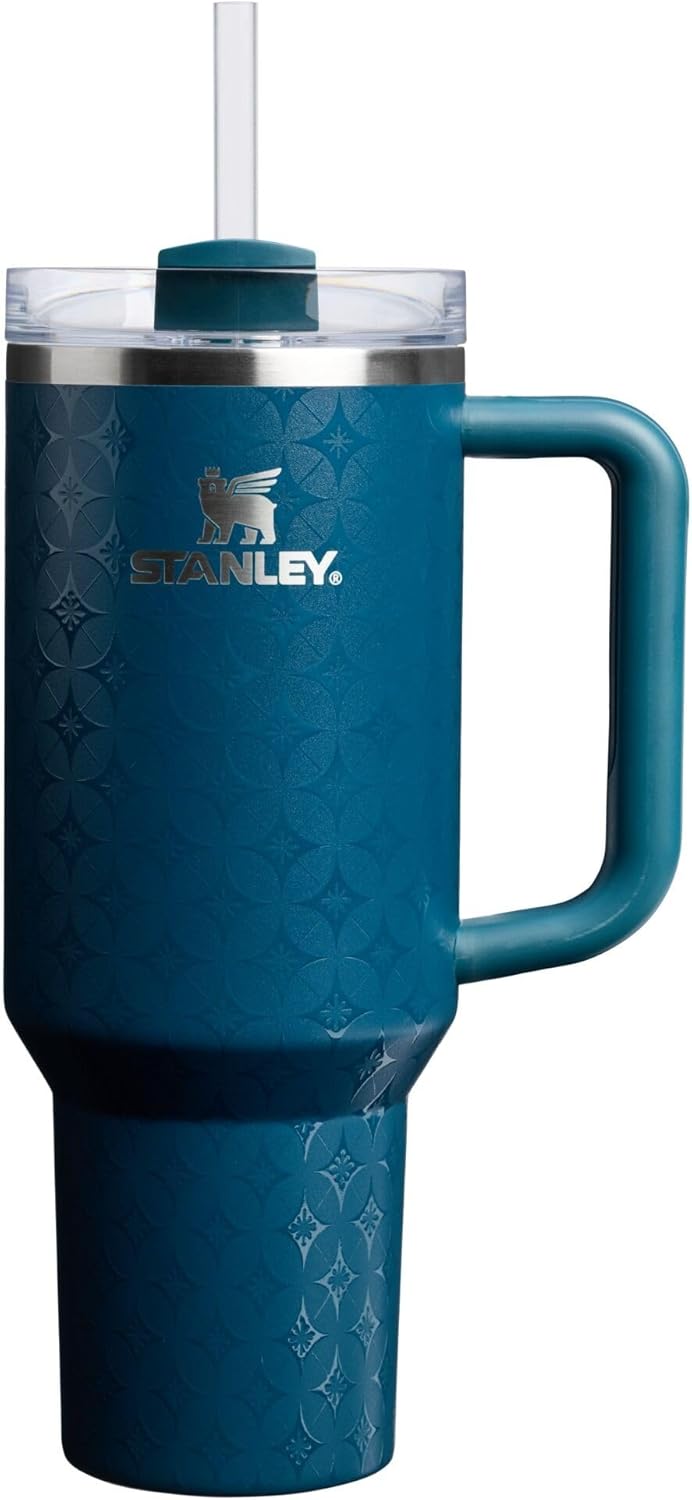 STANLEY Quencher H2.0 Tumbler with Handle and Straw 30 oz | Flowstate 3-Position Lid | Cup Holder Compatible for Travel | Insulated Stainless Steel Cup | BPA-Free | Nectarine