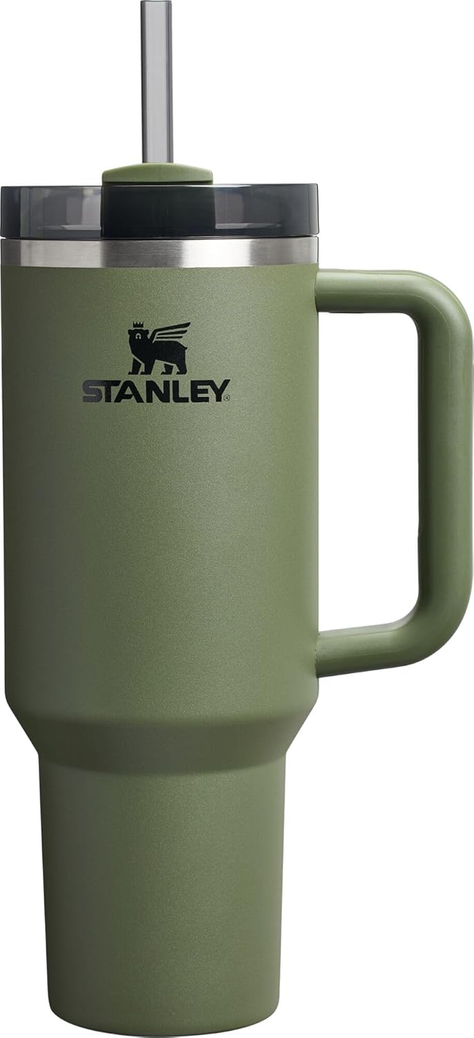 STANLEY Quencher H2.0 Tumbler with Handle and Straw 30 oz | Flowstate 3-Position Lid | Cup Holder Compatible for Travel | Insulated Stainless Steel Cup | BPA-Free | Nectarine