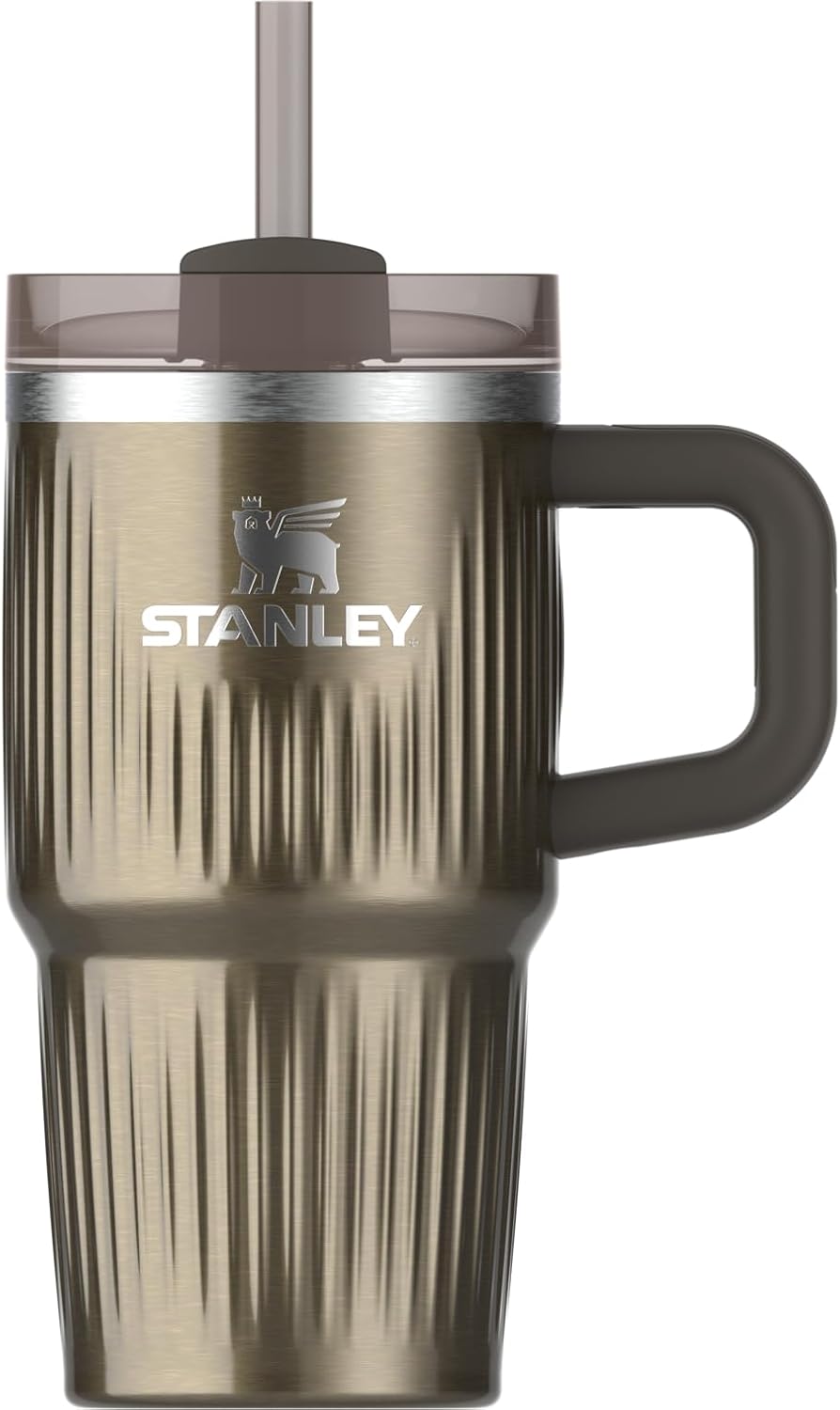 STANLEY Quencher H2.0 Tumbler with Handle and Straw 30 oz | Flowstate 3-Position Lid | Cup Holder Compatible for Travel | Insulated Stainless Steel Cup | BPA-Free | Nectarine