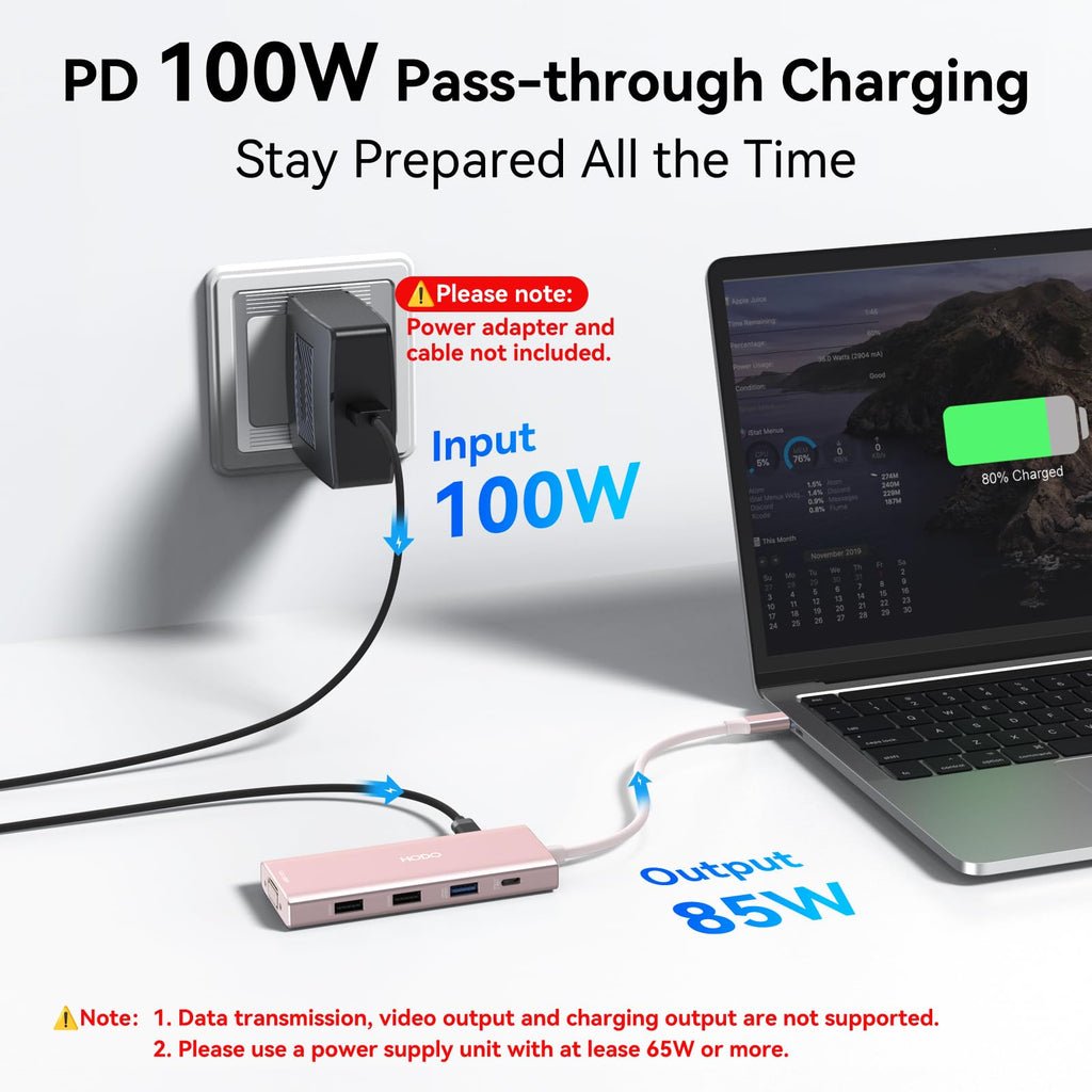 USB C Docking Station Dual Monitor Adapter for Dell HP, Laptop Docking Station 3 Monitors Quad Display USB C Hub Dongle to 4K HDMI+DP+VGA,3 USB2.0,100W PD,8 in 1 Thunderbolt Dock for Lenovo,Surface