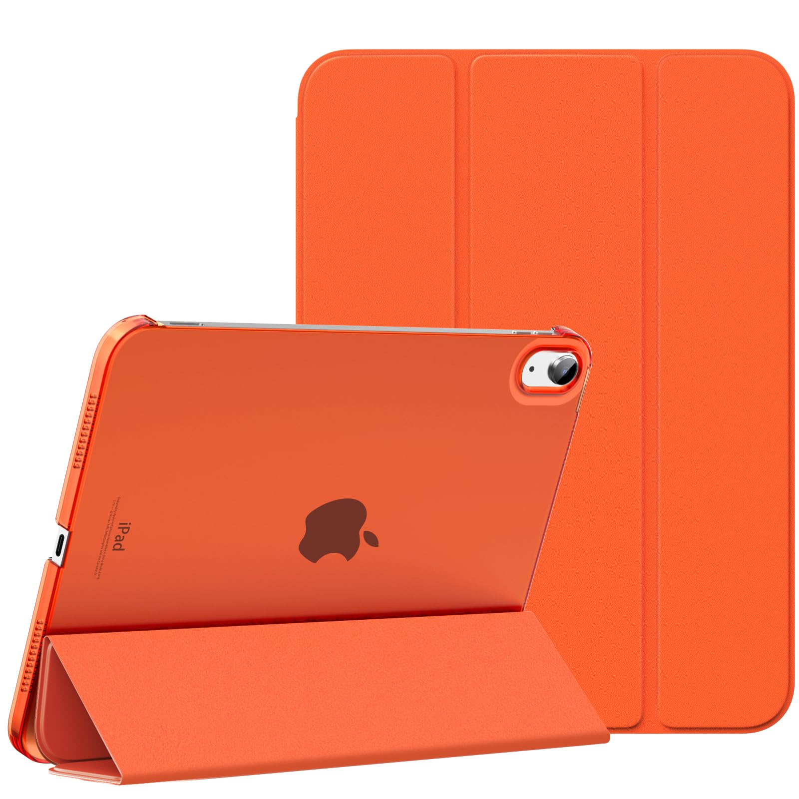MoKo for iPad (A16) 11th Generation Case 11 Inch 2025, iPad 10th Generation Case 10.9 Inch 2022, Slim Stand Hard PC Translucent Back Shell Smart Cover, Support Touch ID, Auto Wake/Sleep, Navy Blue