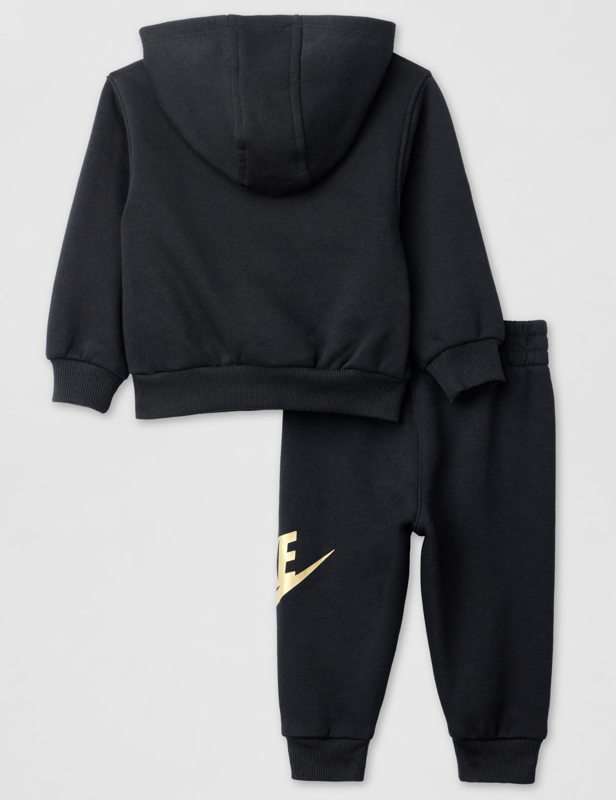 Nike Baby Sportswear Club Fleece Pullover Hoodie and Joggers 2-Piece Outfit Set (Large Swoosh Logo)