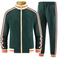 dioxoib Men Track Suits Sets Long Sleeve Full-zip Sweatsuit Active Jackets and Pants 2 Piece Outfits