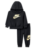 Nike Baby Sportswear Club Fleece Pullover Hoodie and Joggers 2-Piece Outfit Set (Large Swoosh Logo)