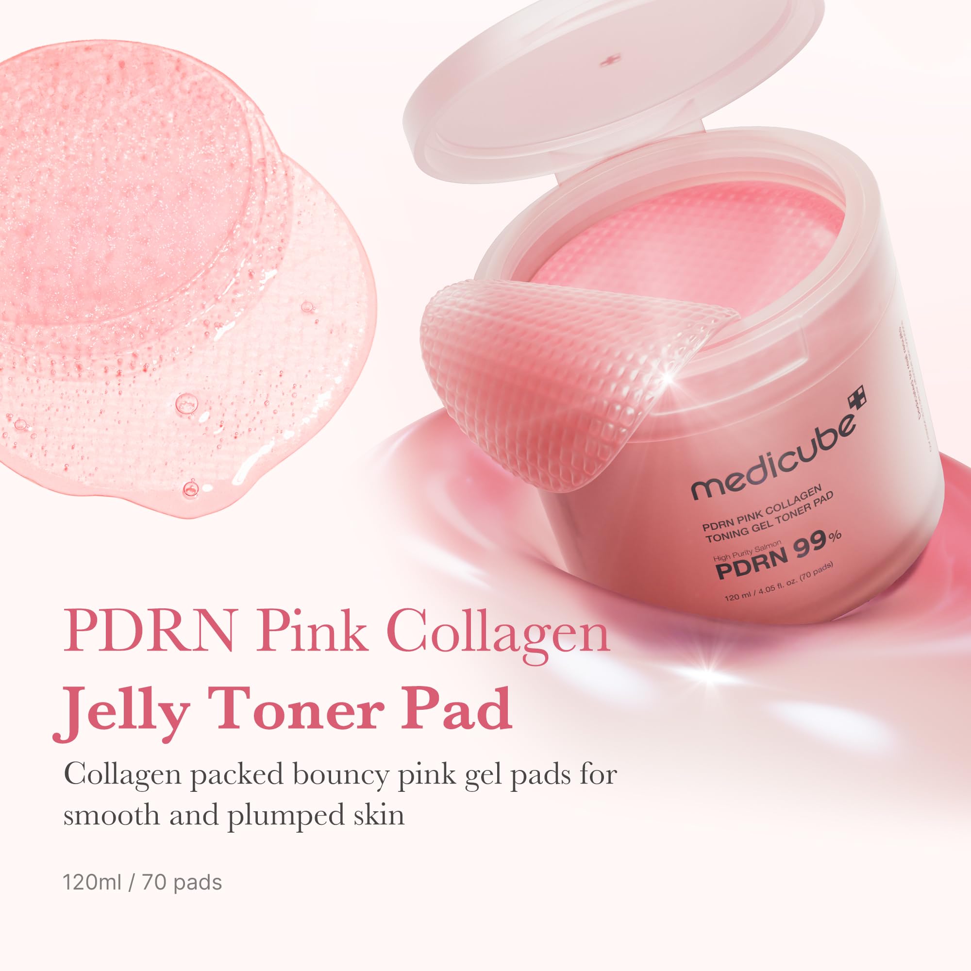 medicube Toner Pads Zero Pore Pad 2.0 | Dual-Textured Facial Pad for Exfoliation and Pore Care with 4.5% AHA Lactic Acid, 0.45% BHA Salicylic Acid | Ideal for All, Korean Skin Care, 70 Pads (1 Pack)