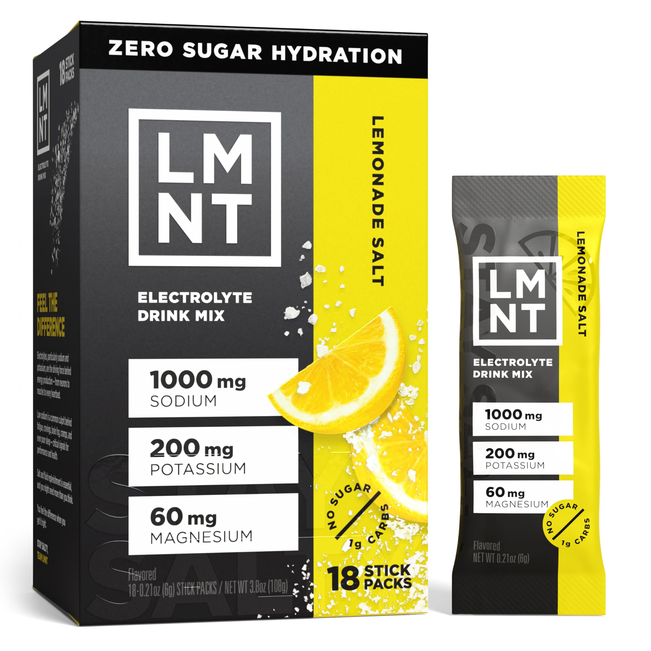 LMNT Zero Sugar Electrolytes - Variety Pack Bundle | Drink Mix | 18-Count